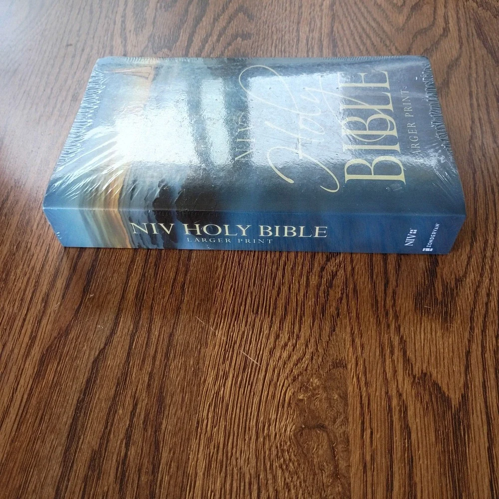 NIV, Holy Bible, Larger Print, Economy Edition, Paperback Blue Brand New Sealed